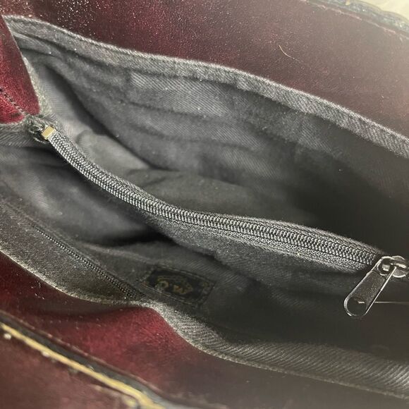 M.C. Brow synthetic Brown patchwork and braided shoulder/ crossbody bag. - Picture 13 of 13